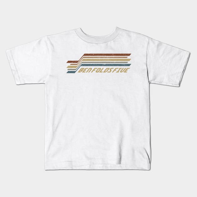 Ben Folds Five Stripes Kids T-Shirt by orovein